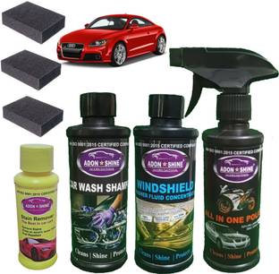 ADON SHINE Liquid Car Polish for Bumper, Chrome Accent, Dashboard, Exterior, Headlight, Leather, Metal Parts, Tyres