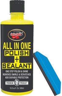 swiss gold Liquid Car Polish for Dashboard, Exterior, Bumper, Chrome Accent, Headlight, Leather, Metal Parts