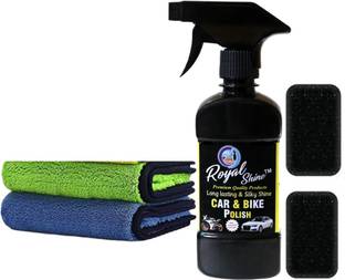 Royal Shine Liquid Car Polish for Chrome Accent, Dashboard, Exterior, Headlight, Leather, Metal Parts, Windscreen, Tyres