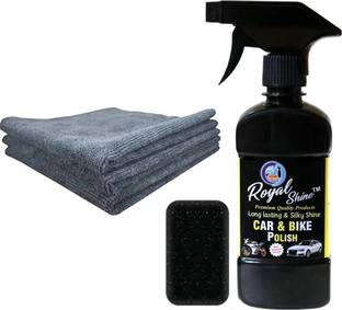 Royal Shine Liquid Car Polish for Chrome Accent, Dashboard, Exterior, Headlight, Leather, Metal Parts, Windscreen, Tyres