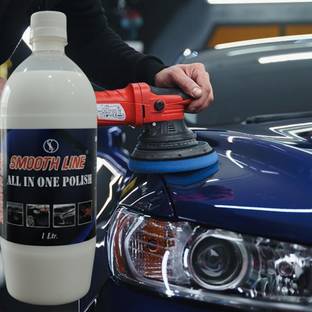 Smooth line Paste Car Polish for Leather, Tyres, Dashboard, Metal Parts, Exterior, Headlight, Bumper, Chrome Accent