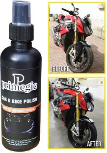 PRIMEGIC Liquid Car Polish for Exterior, Dashboard, Chrome Accent, Bumper, Metal Parts, Leather, Windscreen