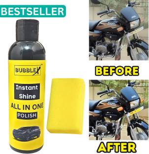BUBBLEX Liquid Car Polish for Dashboard, Tyres, Bumper, Chrome Accent, Leather, Metal Parts