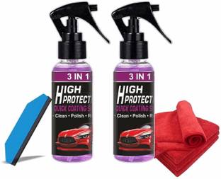 swiss gold Liquid Car Polish for Tyres, Dashboard, Leather, Windscreen, Headlight, Exterior