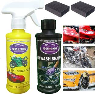 ADON SHINE Liquid Car Polish for Chrome Accent, Metal Parts, Tyres, Windscreen