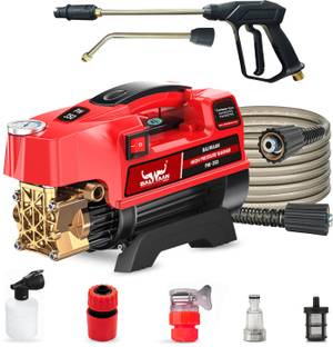 Balwaan Krishi PW-350 Brass Pump Head 1800w Motor 7.5 L/Min Flow 26 Foot Hose Pipe, 120-150 Bar Pressure Washer