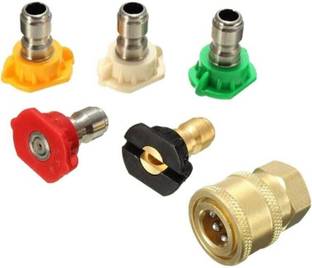 Chetson Multiple Degree Pressure Washer Spray Nozzle Tips 1/4" with Quick Connector Spray Gun