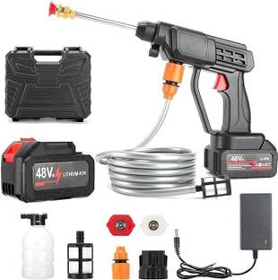 HM BUSINESS High Pressure Nozzle Washing Gun 48V Portable Pressure Washer with Fast Charager Spray Gun