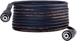 STARQ Heavy Duty 8 Metre Pressure Washer Hose Pipe with M22 by 15mm Threading Spray Gun