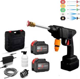 Rexmon Portable High 48V Water Gun pressure Washer with 2 batteries & 5 tips Pressure Washer