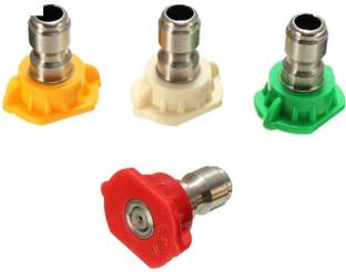 PARTHVI Multiple Degree Washer Spray Nozzle Tips Quick Pressure Washer Nozzle, 1/4",(Pack of 4 , 0 degree,15 degree,25 degree,40 degree) Spray Gun
