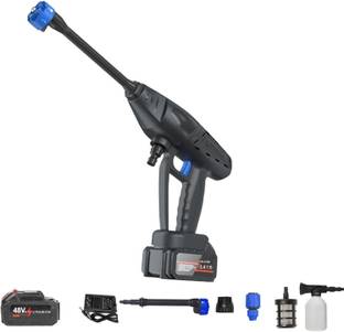 PARYAVARAN 6in1 Cordless Portable Pressure Washer Gun 48V, 12000mAh Battery, 6 Spray Modes Pressure Washer