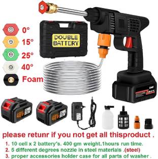 Windwarrior Cordless 48V Wireless High Pressure Car Washer Gun with 5 tips Pressure Washer