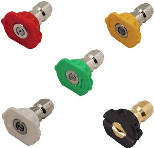STARQ Multidegree 5 PCS NOZZLE SET For Quick release adapter 1/4 inch, Metal Spray Gun