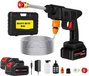 jeqooli (Double Battery) Wireless High Pressure Car Washer Spray Gun