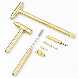 ZALFHAD Mini Multifunction Hammer, 6 in 1 Tiny Hammer & Screwdriver Car Safety Hammer