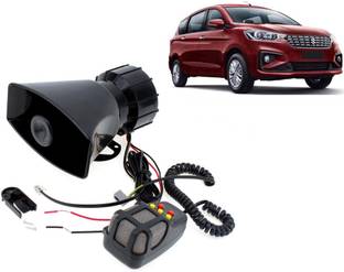 Selifaur 12 Volt Electric Air Horn Siren Speaker With Mic 7 Tone Sound Loud Car Siren Hooter/Ambulance/Siren/Traffic Sound For Ertiga 2019 Component Car Speaker