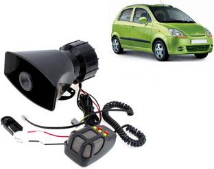 Selifaur 12 Volt Electric Air Horn Siren Speaker With Mic 7 Tone Sound Loud Car Siren Hooter/Ambulance/Siren/Traffic Sound For Spark Component Car Speaker