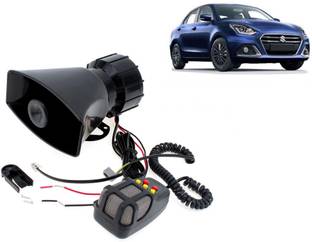 Selifaur 12 Volt Electric Air Horn Siren Speaker With Mic 7 Tone Sound Siren Hooter/Ambulance/Siren/Traffic Sound For Swift Dzire 2020 Component Car Speaker