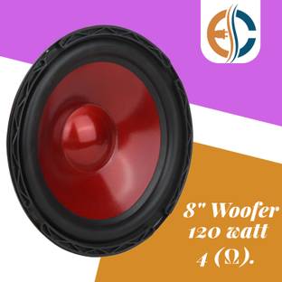 Electronics Crafts EC-8-RRW-9017 8 " Woofer (RED) 120 watt Woofer Speaker Component Car Speaker