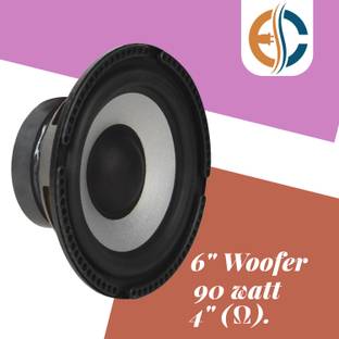 Electronics Crafts EC-6-RRW-90 6 inch Woofer 90 watt HI FI DJ Speaker Component Car Speaker