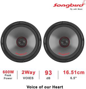 songbird 6.5 INCH Max 2 WAY DOOR SPEAKER WITH INBUILT TWEETER 2 piece in BOX SB-B656S Coaxial Car Speaker