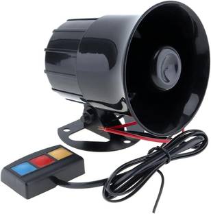 AutoBizarre 3 Tone Siren Horn Hooter with Remote Controller For All Cars, Trucks, Mini Trucks, Vans - 12V Loud Siren With 3 Different Great Sounds Tweeter Car Speaker