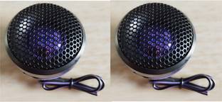 KAXTANG Dome Tweeters, Round Black Set of 2 Tweeter 300W Tweeter Car Speaker (300 W) Dome Tweeters Tweeter Car Speaker
