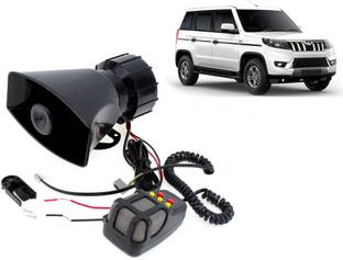 Selifaur 12 Volt Electric Air Horn Siren Speaker With Mic 7 Tone Sound Loud Car Siren Hooter/Ambulance/Siren/Traffic Sound For Bolero Neo Component Car Speaker