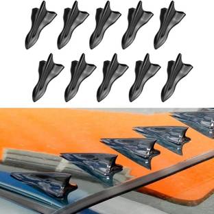 Auto MT 10Pcs, Black Shark Fin Style 2, Vortex Generator Spoiler for Roof Diffuser. Car Spoiler
