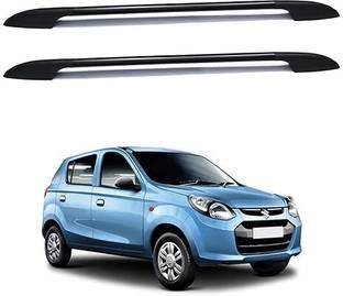 CARSHADE Car Stylish Drill free Metal Roof Rail Black for Alto 800 Car Spoiler