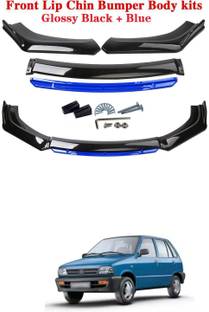 XZRTZ Car Front Bumper Spoiler Splitter Body Kit Side Skirt Front Bumper Guard 386 Matte, Glossy Maruti 800 Front Garnish