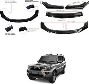 XZRTZ Car Front Bumper Spoiler Splitter Body Kit Side Skirt Front Bumper Guard 111 Matte, Glossy Mahindra Scorpio Front Garnish