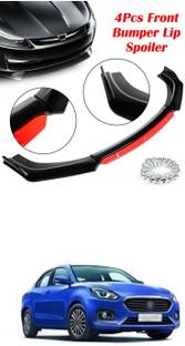 XZRTZ Car Front Bumper Spoiler Splitter Body Kit Side Skirt Front Bumper Guard 689 Matte, Glossy Maruti Swift Dzire Front Garnish