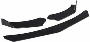 Auto MT ABS-3pcs Car Universal Black Front Bumper Spoiler Lip Chin Up Body Kit Splitter Car Spoiler