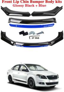 XZRTZ Car Front Bumper Spoiler Splitter Body Kit Side Skirt Front Bumper Guard 462 Matte, Glossy Skoda Rapid Front Garnish