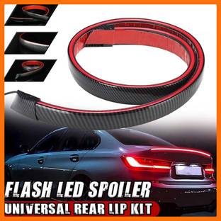Znee Smart Spoiler for Cars Third Brake Light Turn Signal Red LED Strip Lip Trunk Roof Wing Car Spoiler