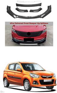 XZRTZ Car Front Bumper Spoiler Splitter Body Kit Side Skirt Front Bumper Guard 935 Matte, Glossy Maruti Alto K10 Front Garnish