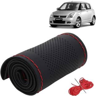 S MANGLAM Hand Stiched Steering Cover For Maruti, Honda, Hyundai, Nissan, Tata, Skoda Swift, Amaze, Baleno, Civic, Creta, Elite i20, Swift, Swift Dzire, Xcent, i10 Active, i20