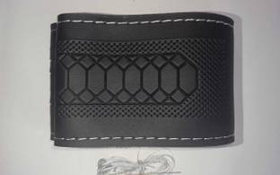 POOJATRADERSSS Hand Stiched Steering Cover For Hyundai Baleno, Nano, Star City, Mahindra, Omni