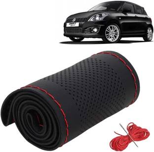 S MANGLAM Hand Stiched Steering Cover For Maruti, Honda, Hyundai, Tata, Datsun Swift, Alto 800, Amaze, Alto K10, Baleno, Swift Dzire