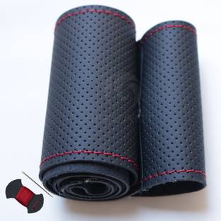 s mangalam Hand Stiched Steering Cover For Renault Verna