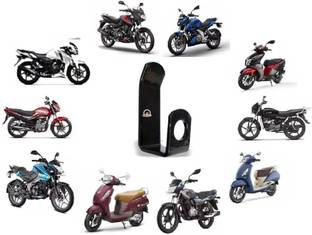 AUTOMOLD Universal Bike Pillion Hook/Holder Hook/Carry Bag Holder for All Bikes Black Rear Mount Towing Hook