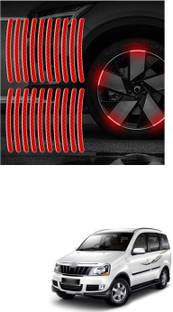 PROEDITION Universal for vehicle Reflective Wheel Rim Stripe Decal Sticker 900 6 mm x 6 m Red Reflective Tape