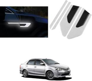 PRTEK Car Side Reflective Stickers Side Marker Universal Safety Warning forEtios Matte, Glossy, Chrome Toyota Etios Side Garnish