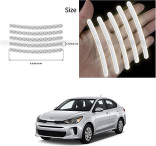 PROEDITION Universal for vehicle Reflective Wheel Rim Stripe Decal Sticker 363 6 mm x 6 m Silver Reflective Tape