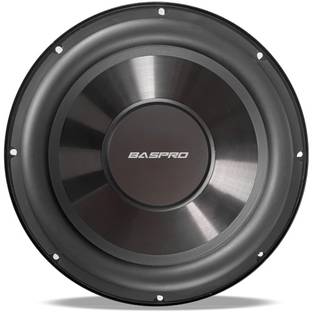 BASPRO SW-1201 12 inch Subwoofer Black CD line Cone for Automotive and Home Bass Audio Systems Subwoofer