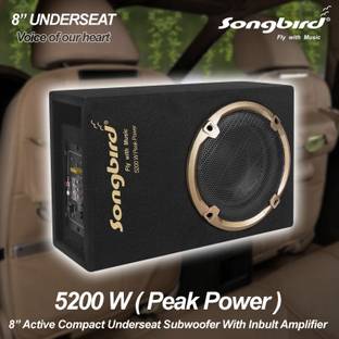 songbird car_subwoofer_8 inch Car High Sound Car Speaker (Black) Subwoofer