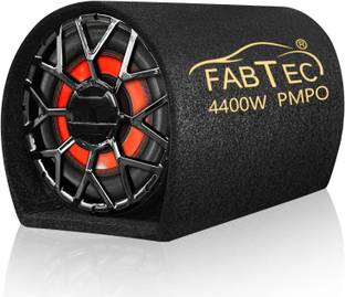 FABTEC Active Car 8 Inch Plug and Play Bass Tube (Built-In Amplifier) Subwoofer