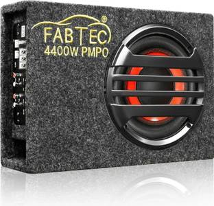 FABTEC UNDER SEAT CAR BASS TUBE 8 INCH Plug and Play Bass Tube (Built-In Amplifier) Subwoofer